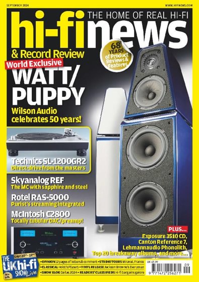 Hi-Fi News (UK) magazine cover