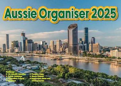 Aussie Organiser 2025 Calendar cover