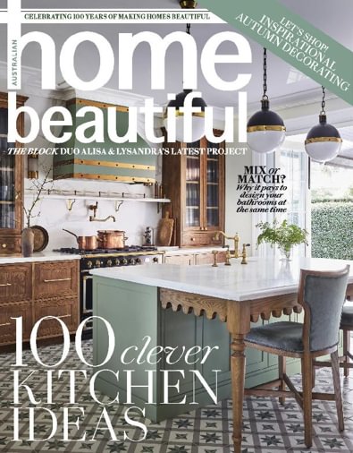 Australian home beautiful magazine cover