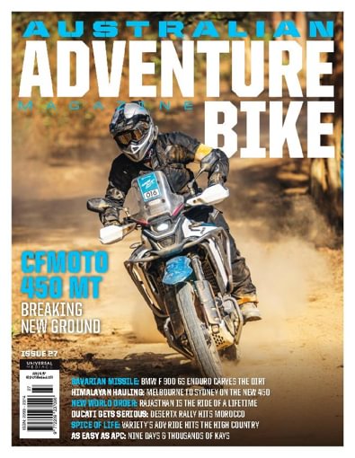 Australian Adventure Bike magazine cover
