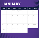 2025 NRL Melbourne Storm Calendar alternate 2