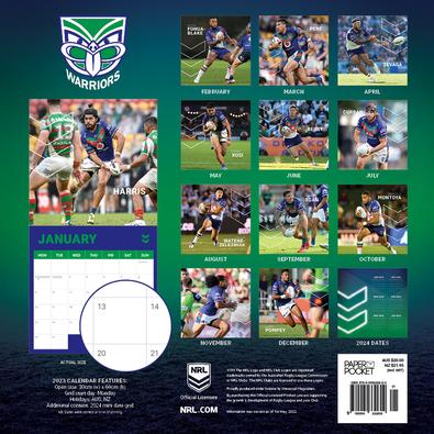 NRL NZ Warriors 2023 Calendar - isubscribe.com.au