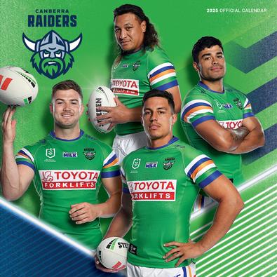 2025 NRL Canberra Raiders Calendar cover