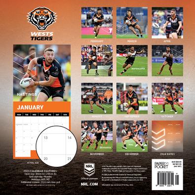 NRL Wests Tigers 2023 Calendar - isubscribe.com.au