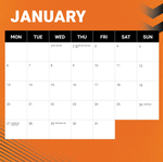 2025 NRL Wests Tigers Calendar alternate 2