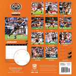 2025 NRL Wests Tigers Calendar alternate 3