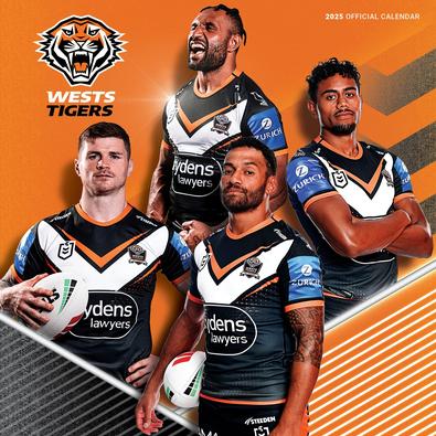 2025 NRL Wests Tigers Calendar cover