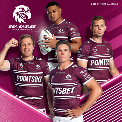 2025 NRL Manly Sea Eagles Calendar cover