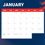 2025 NRL Sydney Roosters Calendar alternate 2