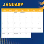 2025 NRL Parramatta Eels Calendar alternate 2