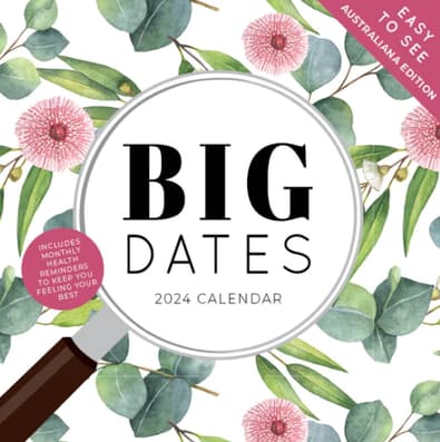 2024 Big Dates Easy to See Australiana Calendar cover
