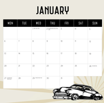 2025 Classic Cars Calendar alternate 2