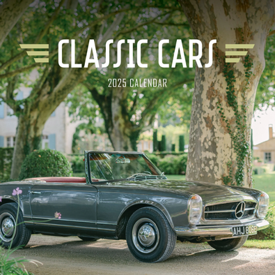 2025 Classic Cars Calendar cover