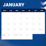 2025 NRL Canterbury- Bankstown Bulldogs Calendar alternate 2