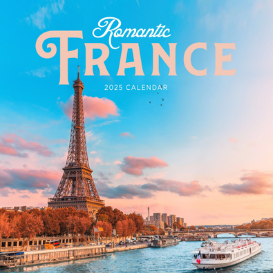 2025 Romantic France Calendar cover