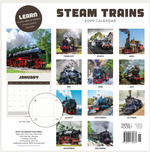 2025 Steam Trains Calendar alternate 3