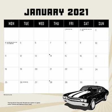 2021 American Muscle Calendar - isubscribe.com.au