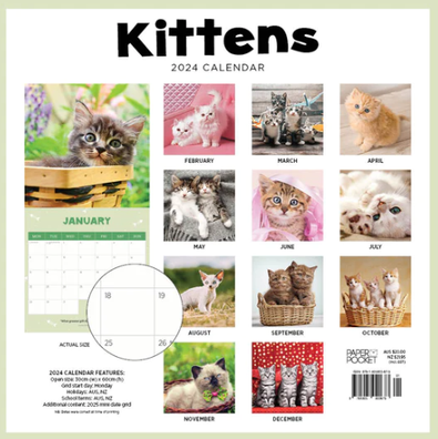 2024 Kittens Calendar - isubscribe.com.au