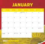 2025 AFL Gold Coast Suns Calendar alternate 2