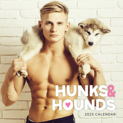 2025 Hunks and Hounds Calendar cover