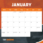 2025 AFL Greater Western Sydney Giants Calendar alternate 2