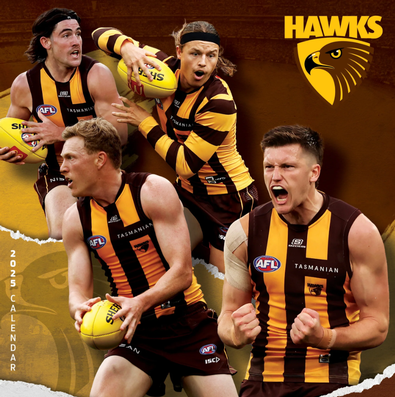 2025 AFL Hawthorn Hawks Calendar cover