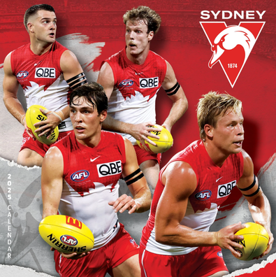 2025 AFL Sydney Swans Calendar cover