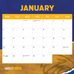 2025 AFL West Coast Eagles Calendar alternate 2