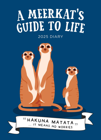 2025 A Meerkats Guide to Life Diary cover