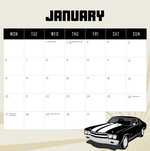 2025 American Muscle Cars Calendar alternate 2