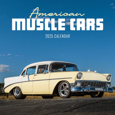 2025 American Muscle Cars Calendar cover