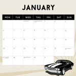 2025 Hot Mustangs Calendar alternate 2