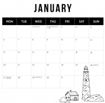 2025 Our Australia Lighthouses Calendar alternate 2