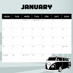 2025 Retro Vans Calendar alternate 2