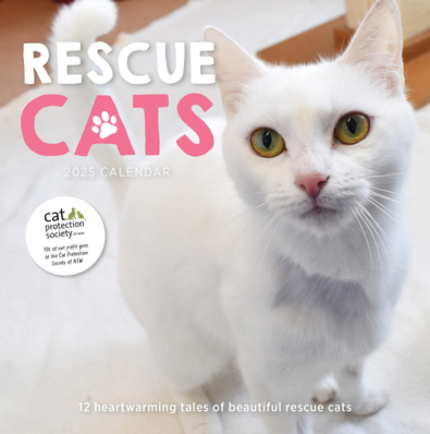 2025 Rescue Cats Calendar cover