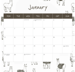 2025 Alpacas Calendar alternate 3