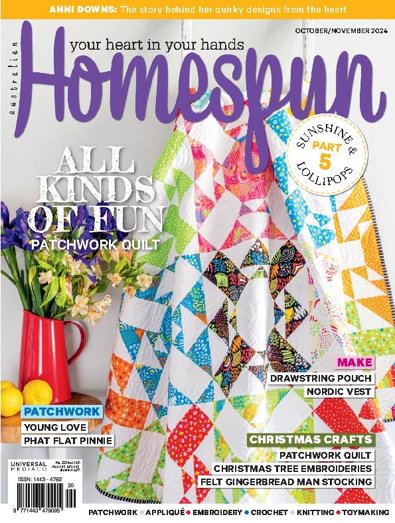 Australian Homespun magazine cover