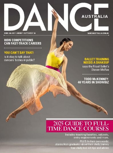 Dance Australia magazine cover