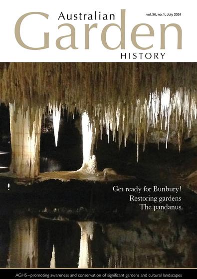 Australian Garden History magazine cover