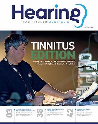 Hearing Practitioner Australia magazine cover