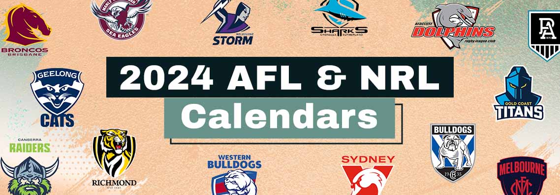 2024 AFL & NRL Calendars - Isubscribe.com.au