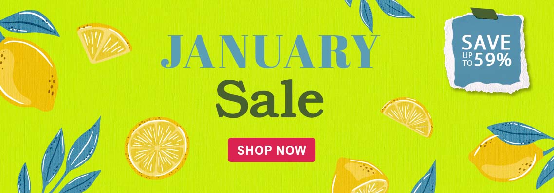 January Sale, save up to 59%